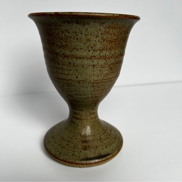 Muggins Stoneware Pottery Goblet Mug Aug 1982 Cheeky Ugly Face Cup - Picture 6 of 12